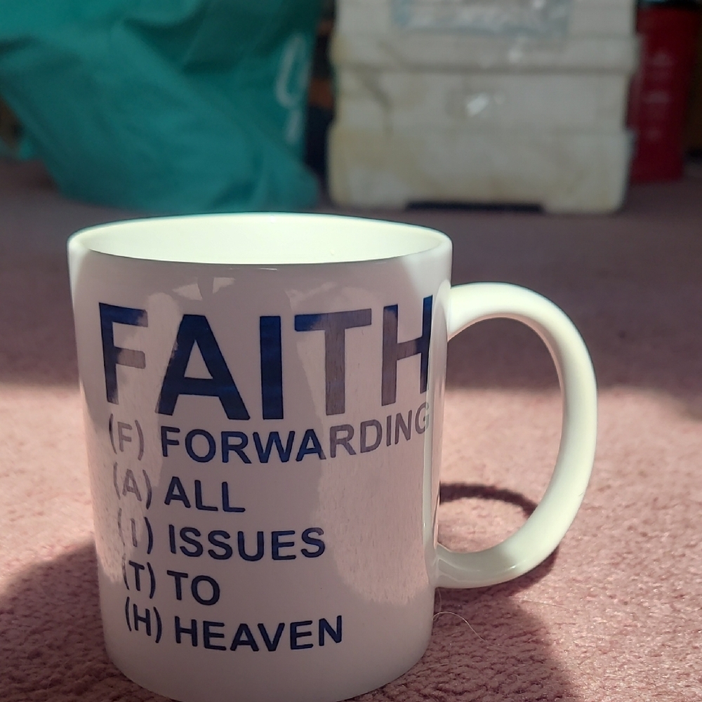Faith Inspirational White Mug